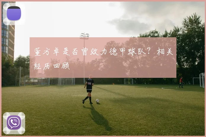 董方卓是否曾效力德甲球队？相关经历回顾
