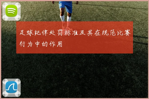 足球纪律处罚标准及其在规范比赛行为中的作用